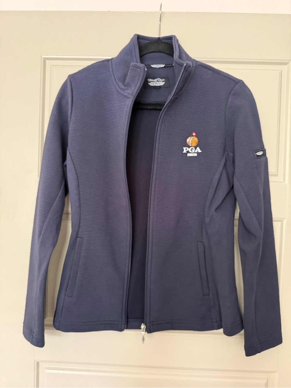PGA Women's Navy Full-Zip Performance Jacket